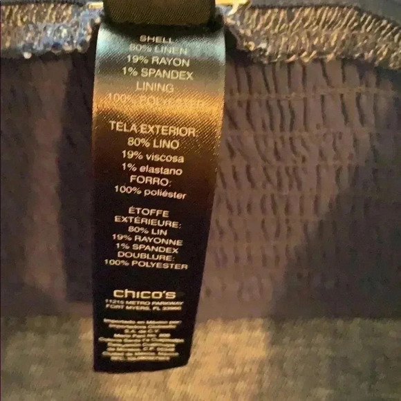 Chico's Black Label Indigo Twill Jumpsuit - Picture 8 of 11